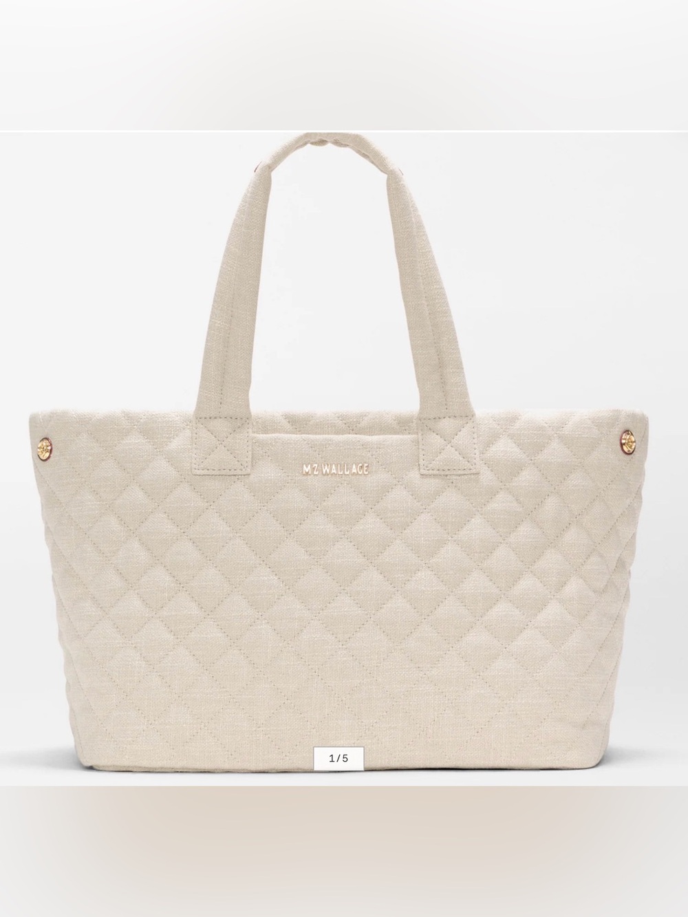 MZ Wallace Metro City Tote - Light Gold Pearl - Picture 12 of 15